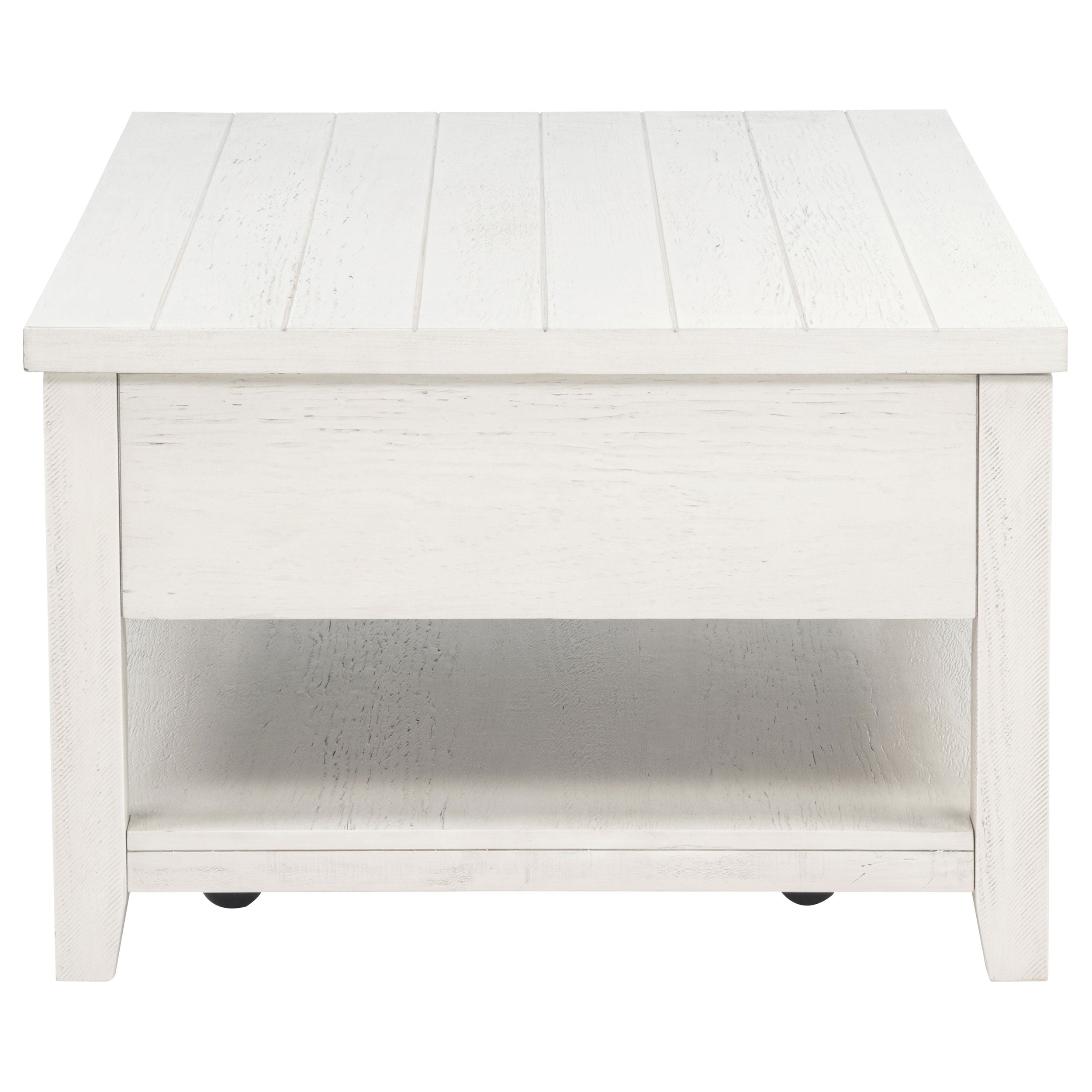 Payne 48-inch Mobile Lift Top Coffee Table Distressed White — view 7