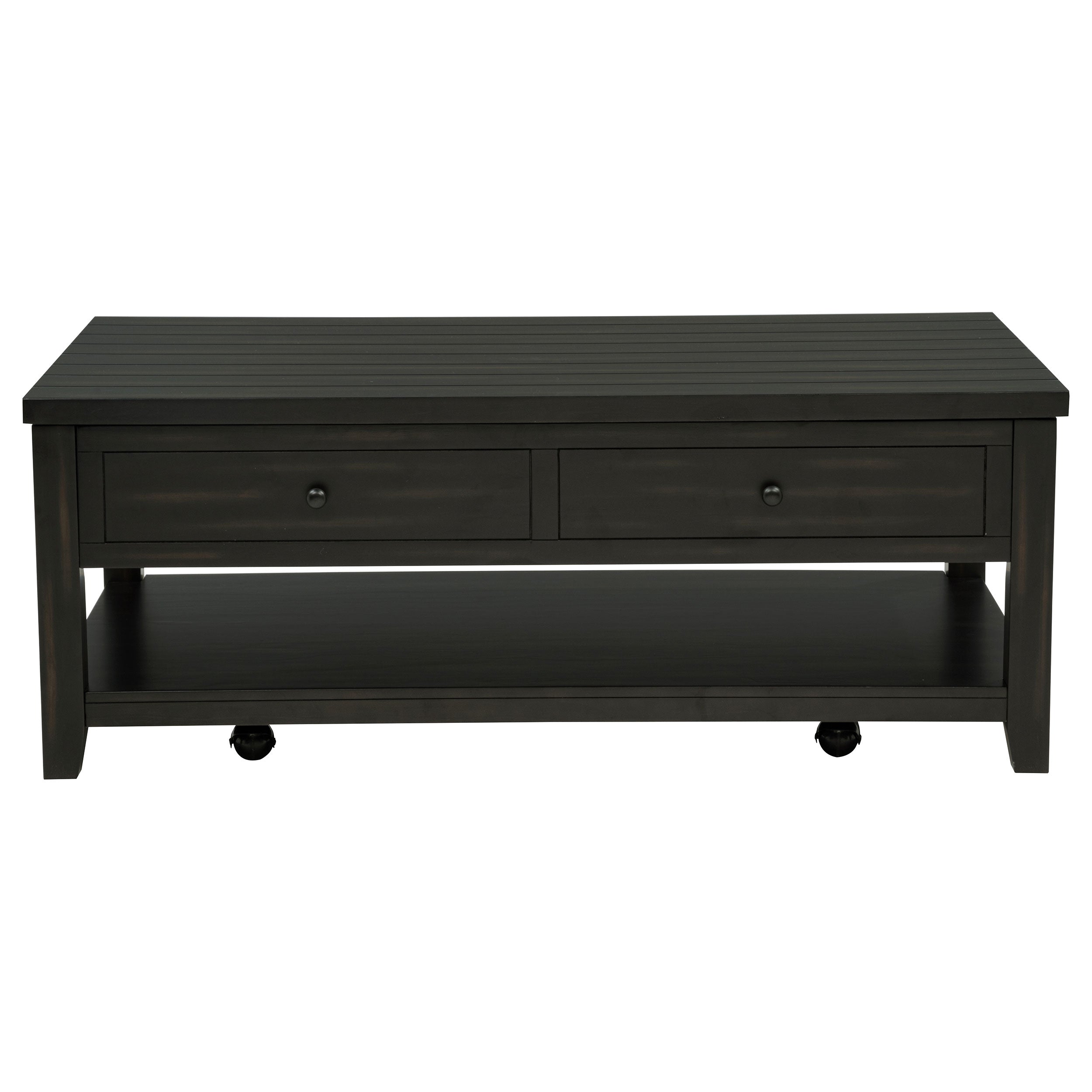 Payne 48-inch Mobile Lift Top Coffee Table Distressed Java — view 5