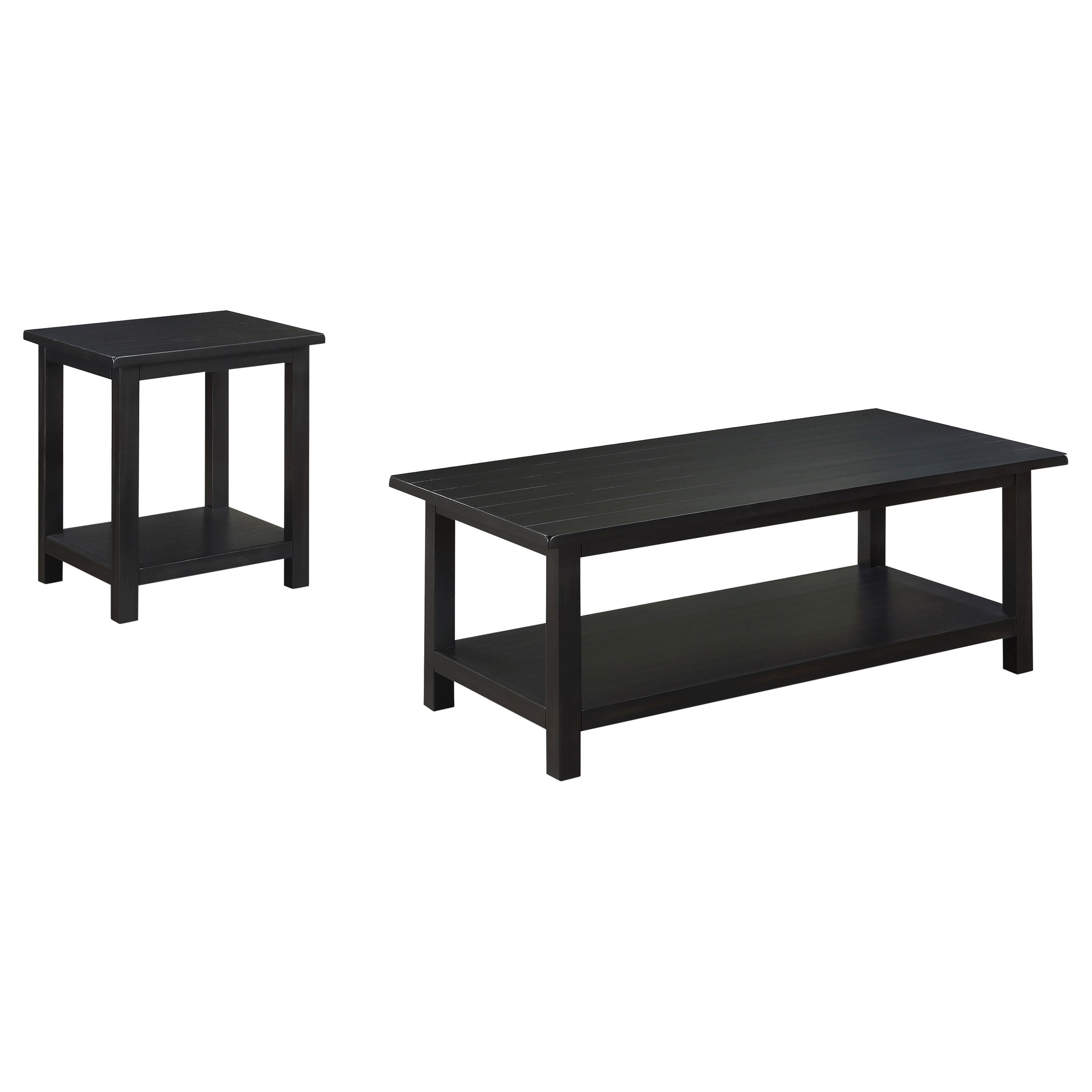 Payne 2-piece Coffee and End Table Set Distressed Java — view 2