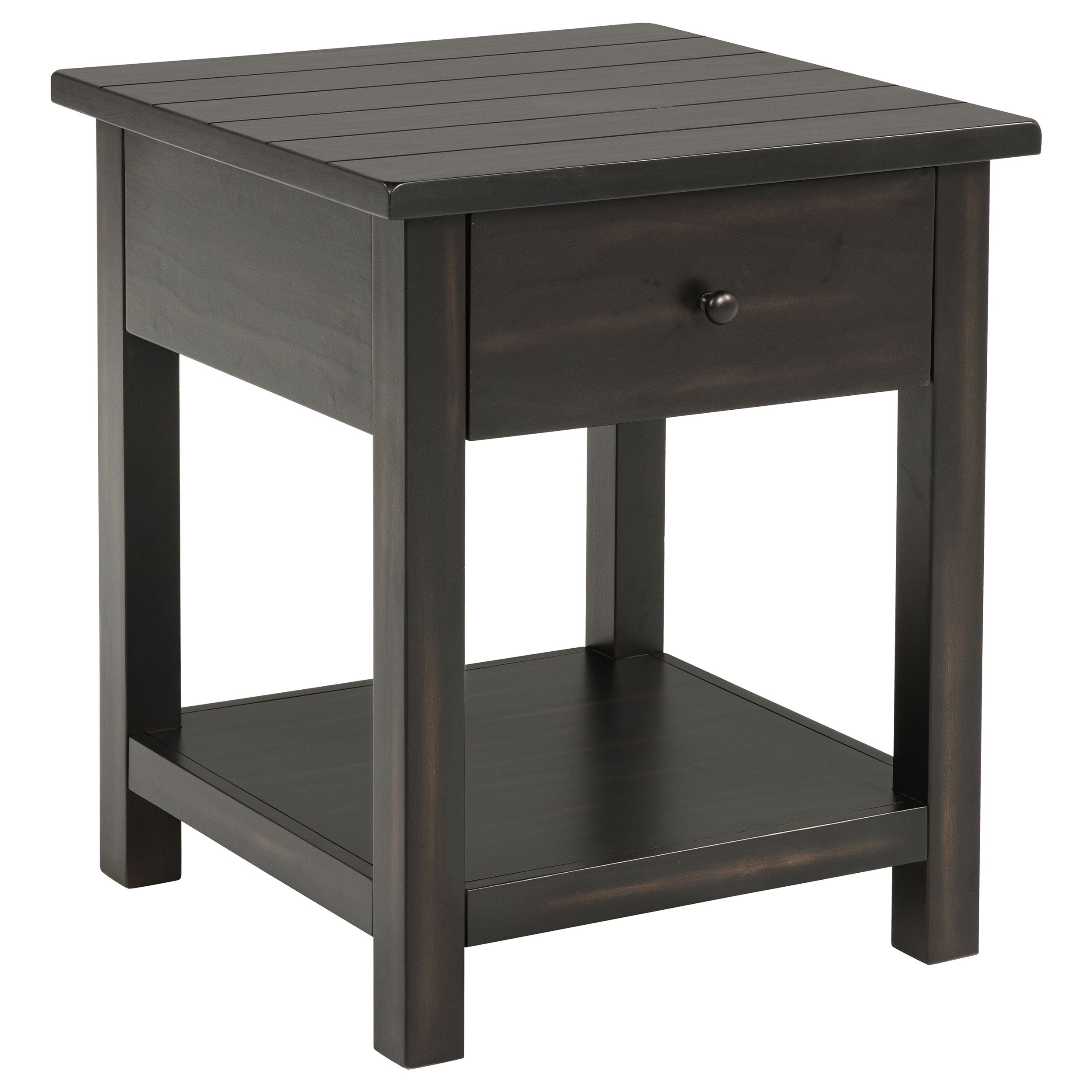 Payne 3-piece Coffee and 1-drawer End Table Set Java — view 3