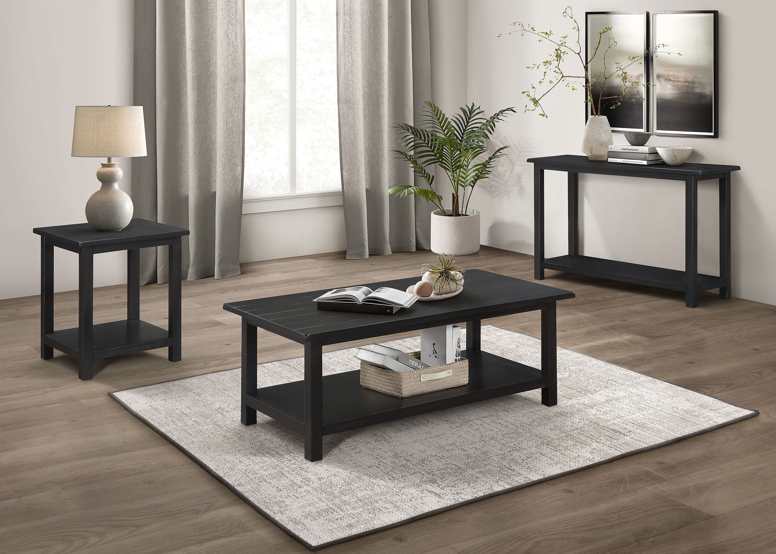 Payne Wood Entryway Sofa Console Table Java — view 8