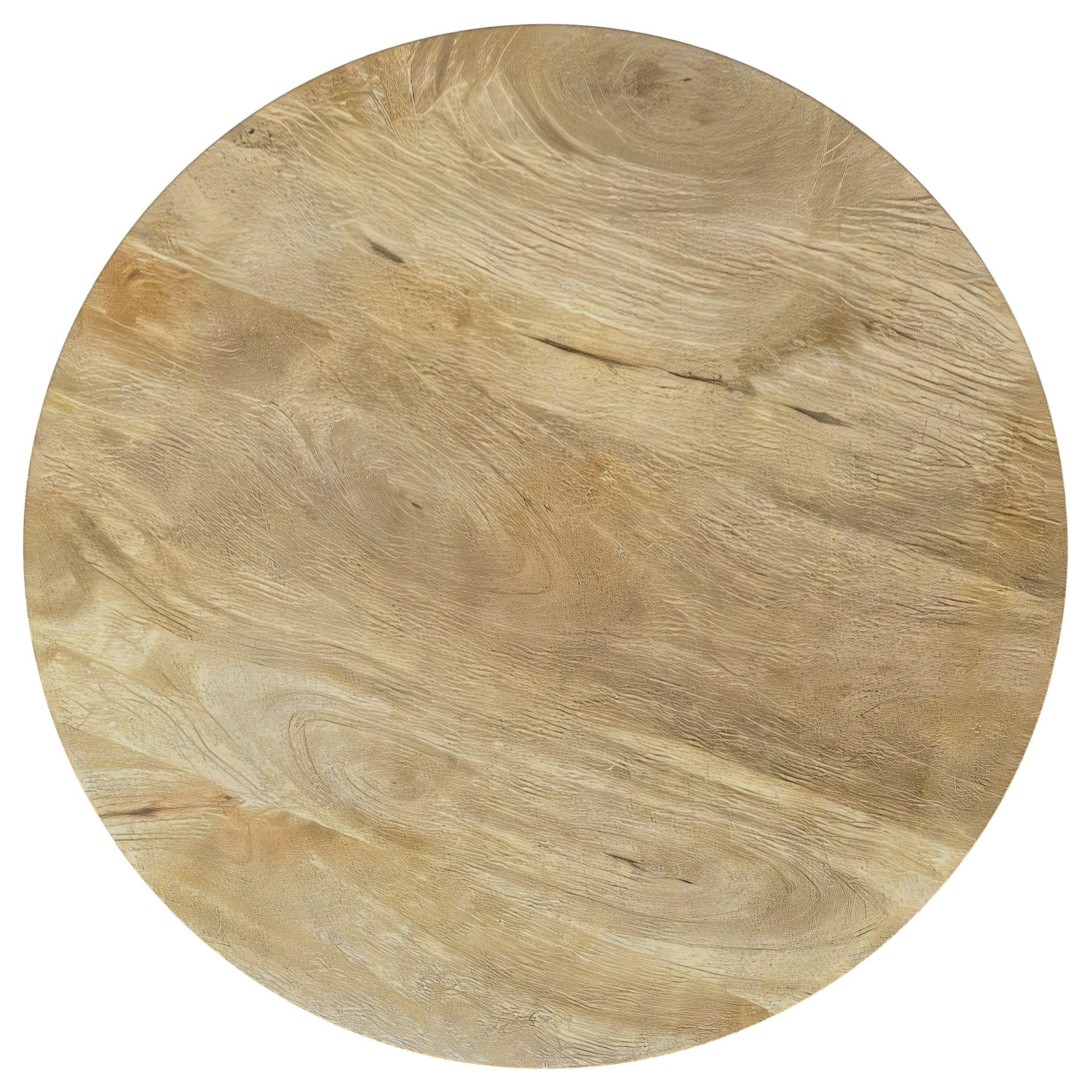 Touhy 2-piece Round Coffee and End Table Set Natural Mango — view 5