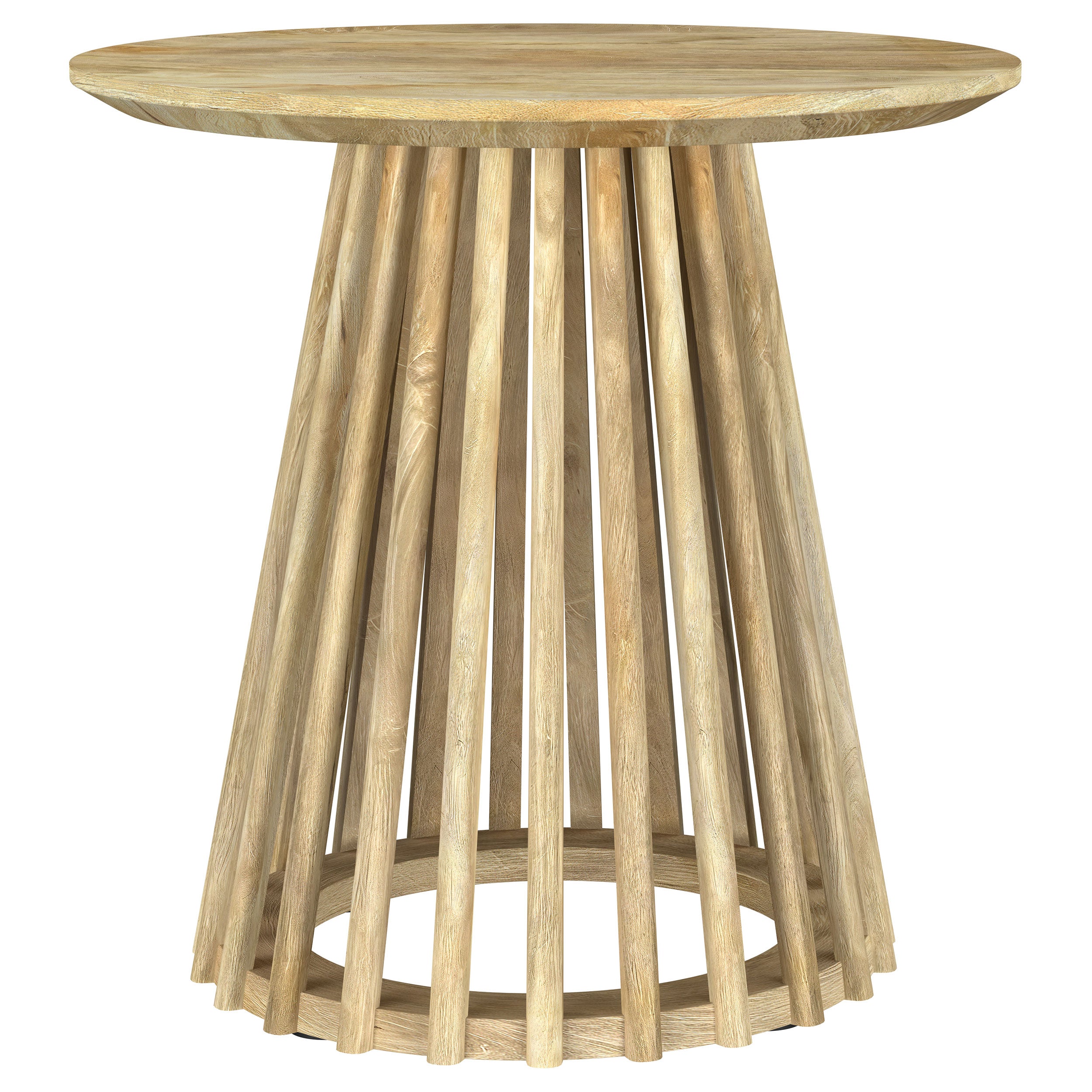 Touhy 3-piece Round Coffee and End Table Set Natural Mango — view 4