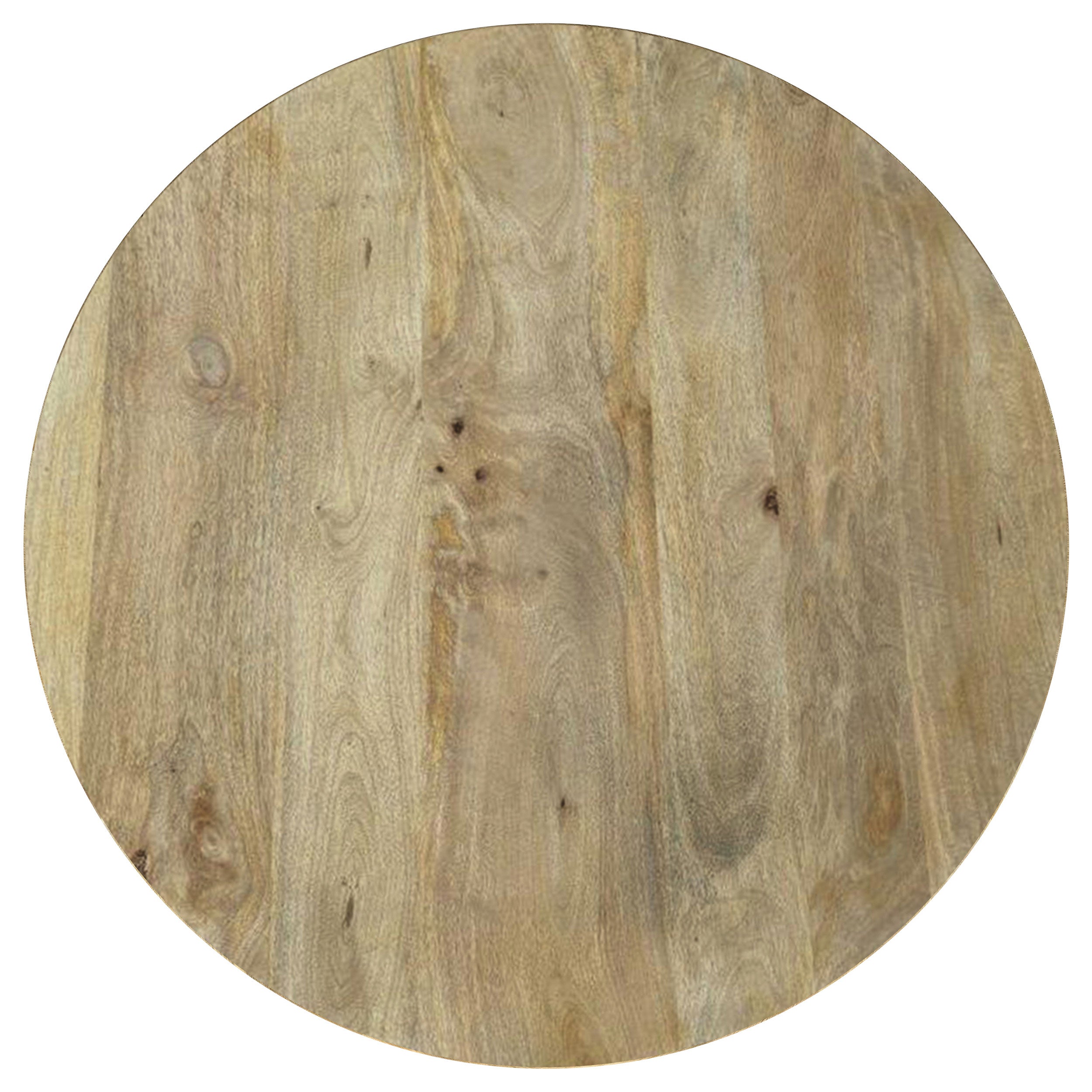 Touhy Round Solid Wood Cocktail Coffee Table Natural Mango — view 4