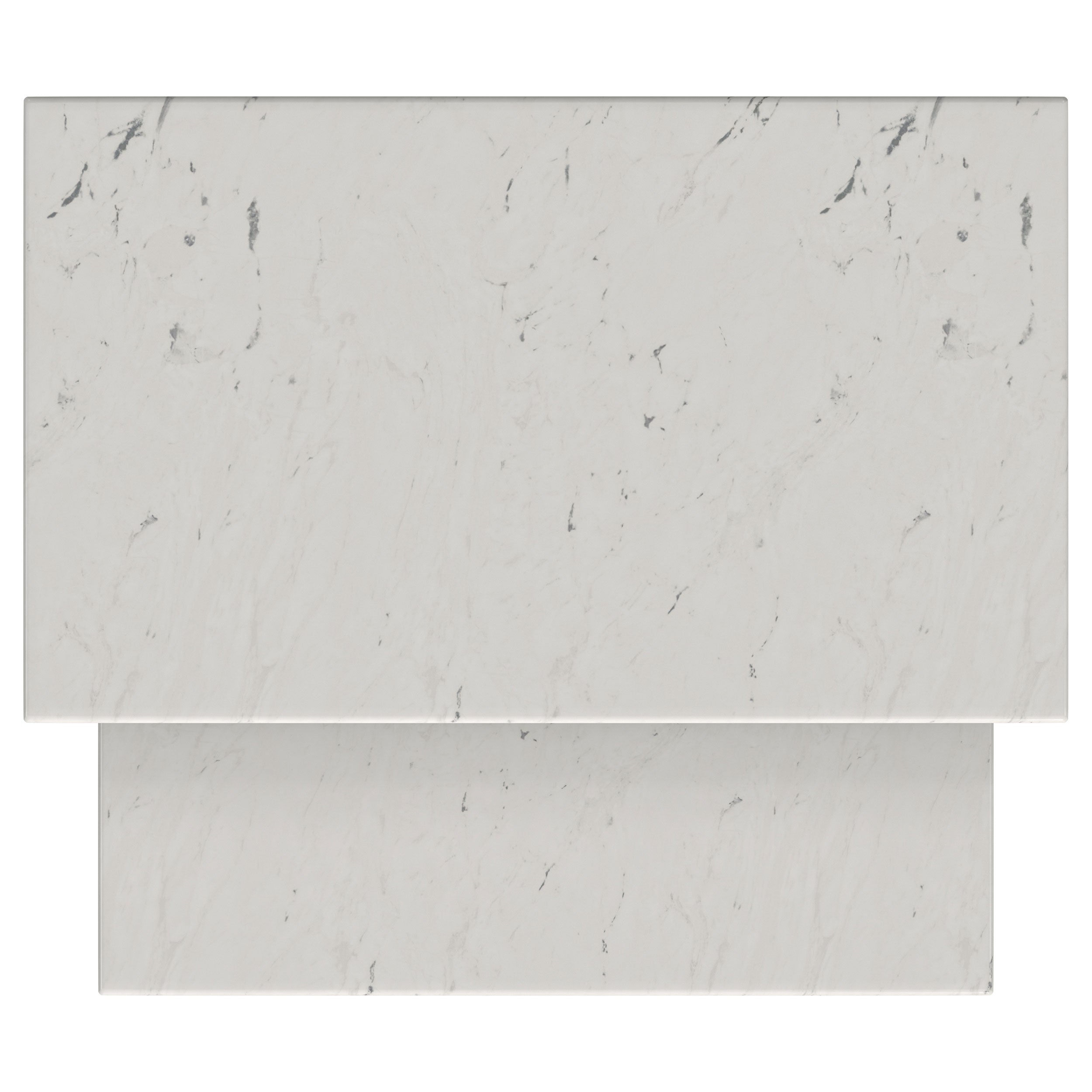 Ebby 2-piece Genuine Marble Top Nesting Coffee Tables White — view 10