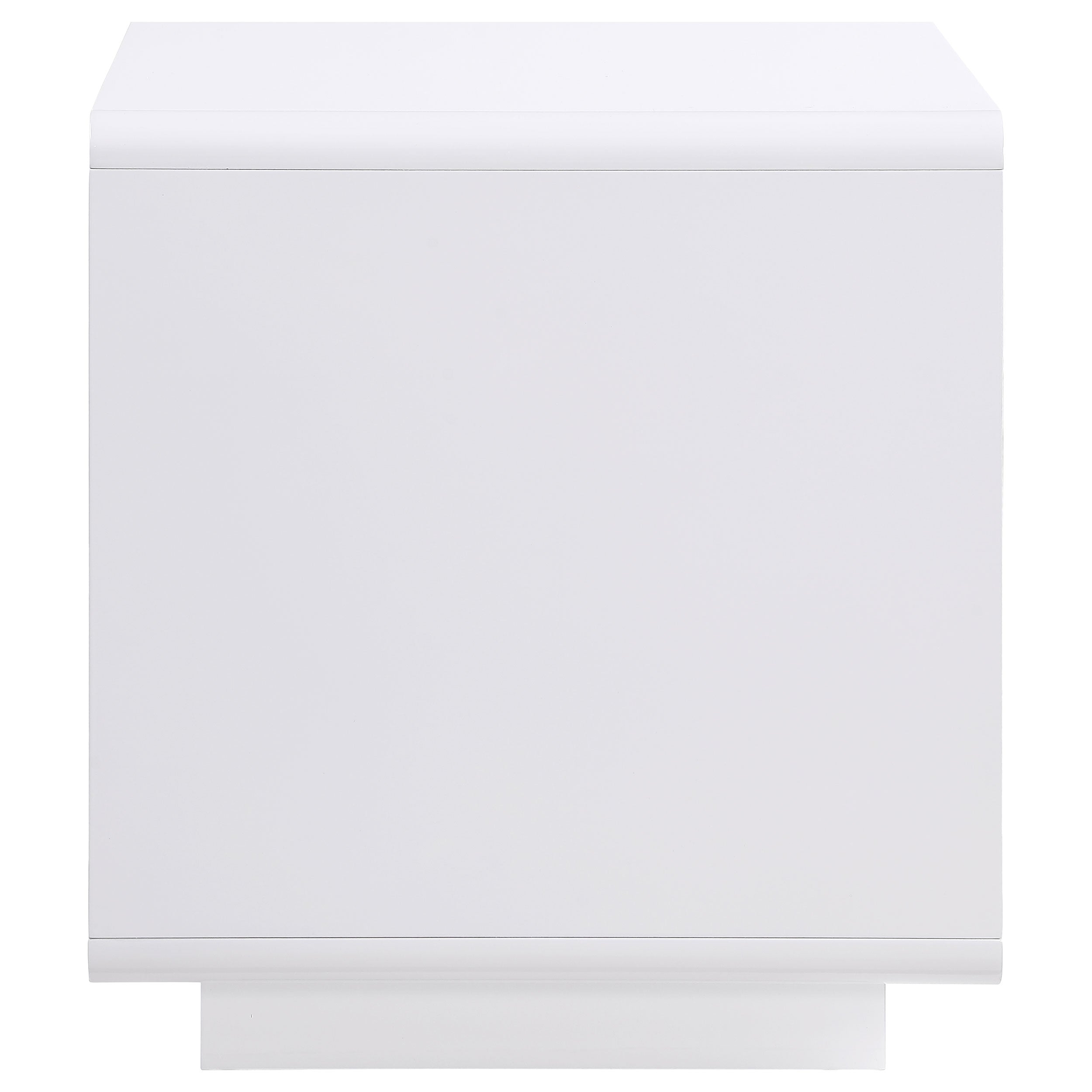 Paseo Square End Side Table White High Gloss — view 5