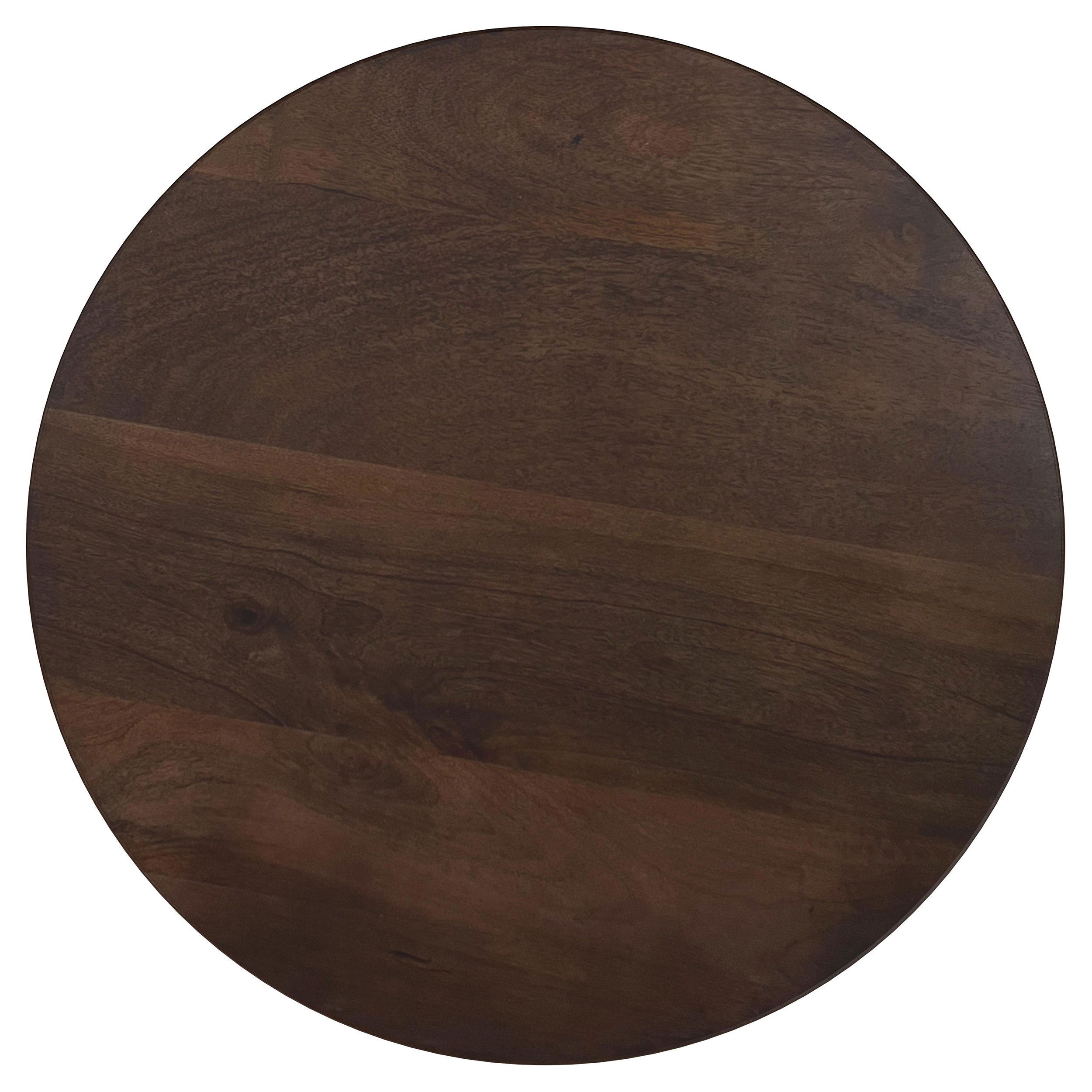 Cayenne Solid Mango Wood Accent Side End Table Walnut — view 4