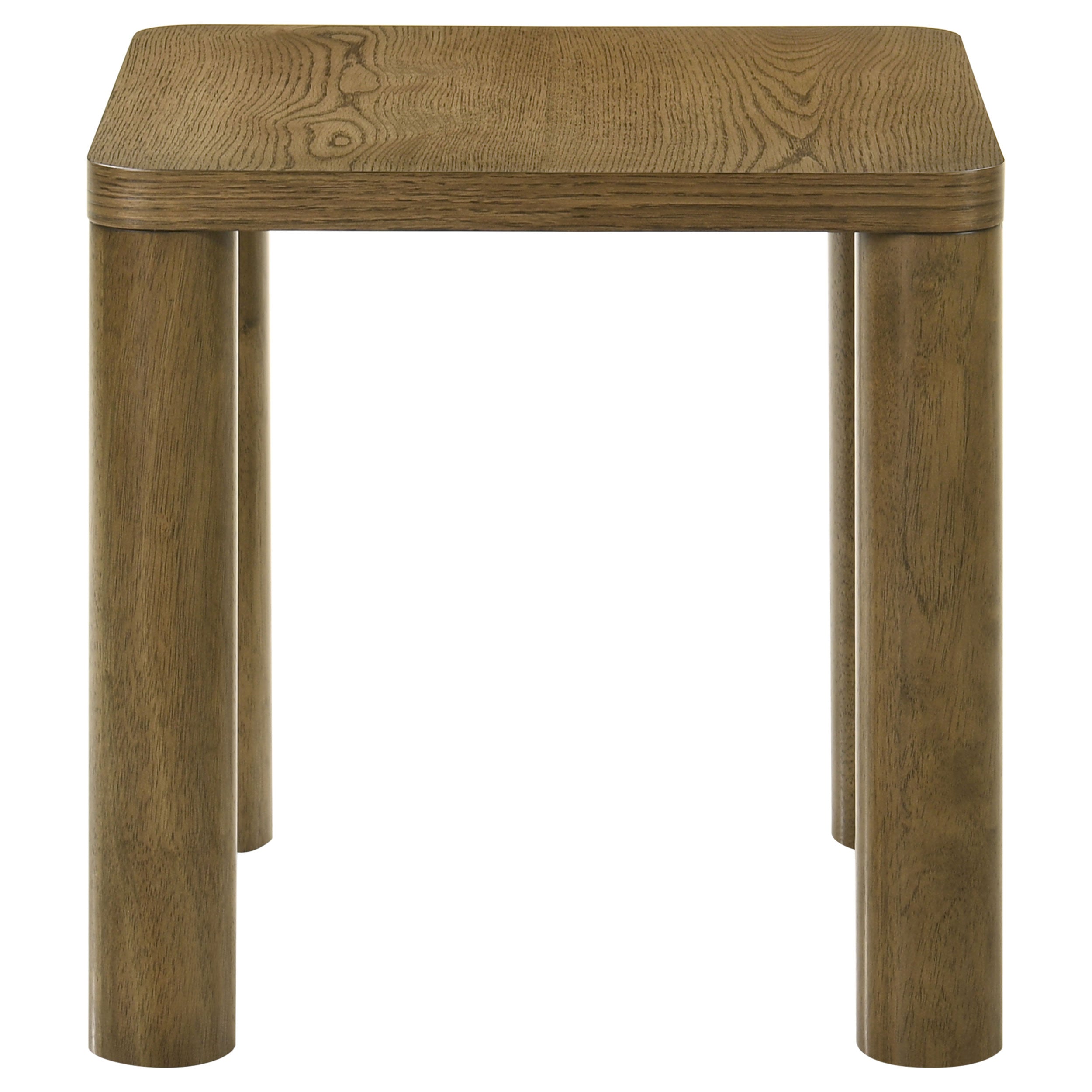 Castlewood Engineered Wood Accent Side End Table Brown Oak — view 4