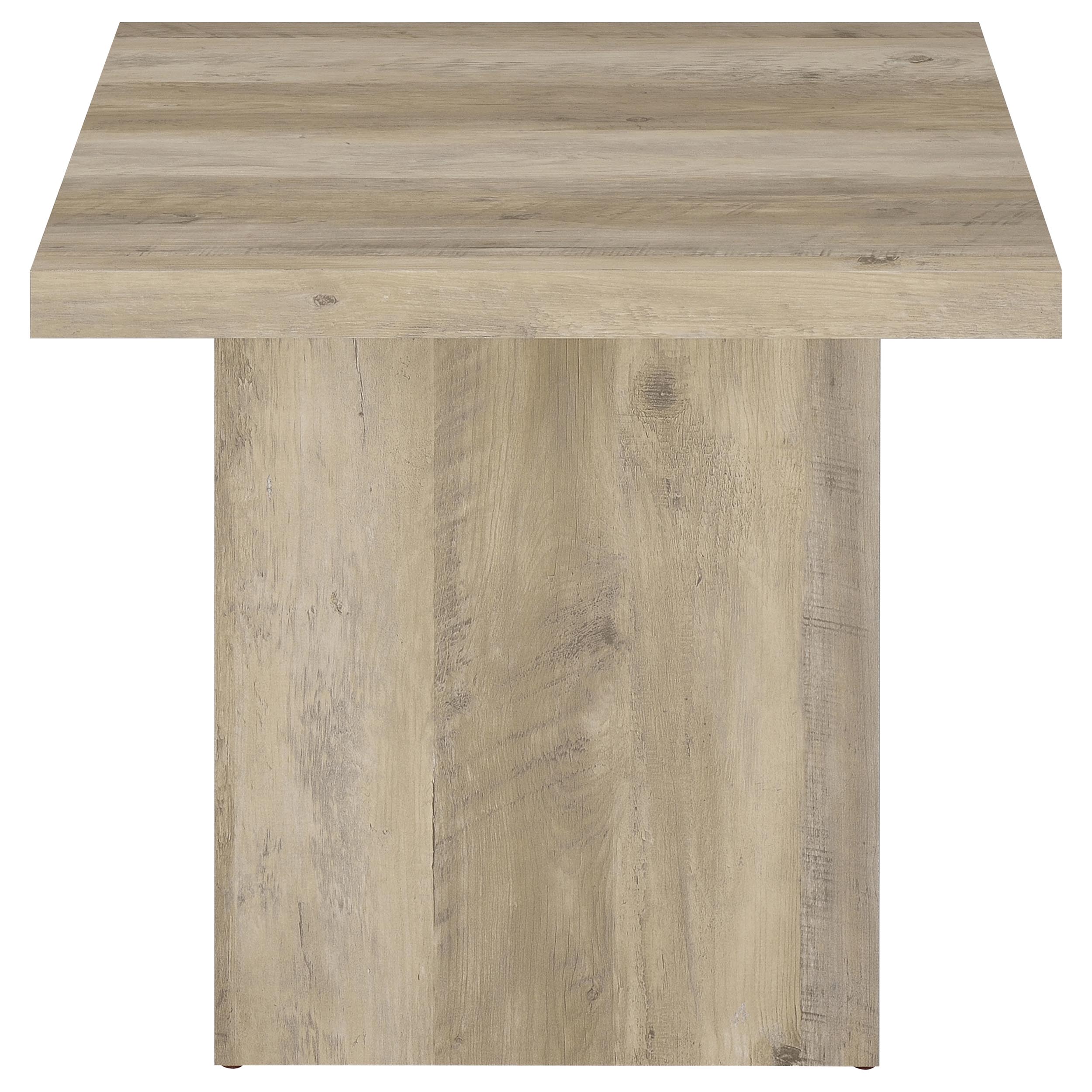Devar 3-piece Square Coffee End Table Set Distressed Pine — view 4