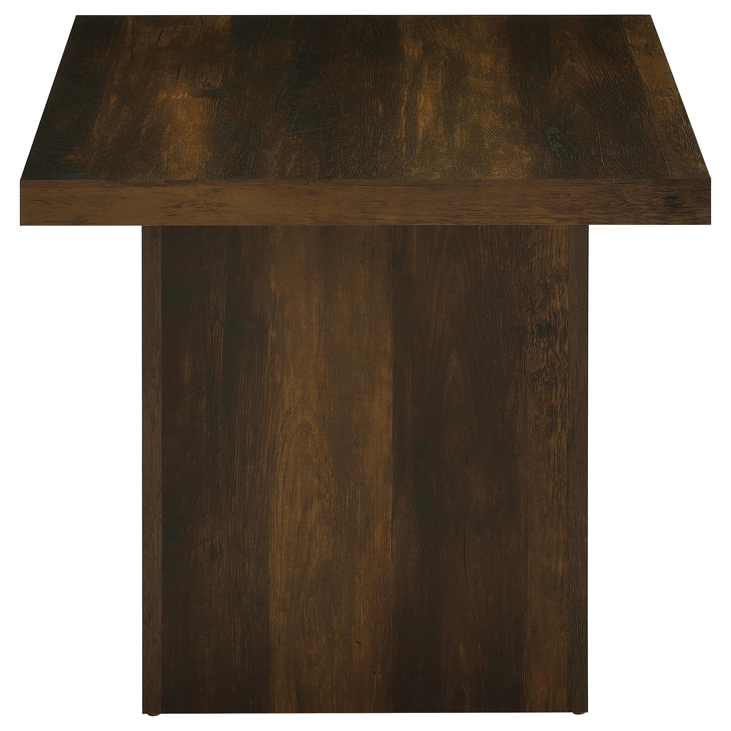 Devar Square Engineered Wood Side End Table Dark Pine — view 6