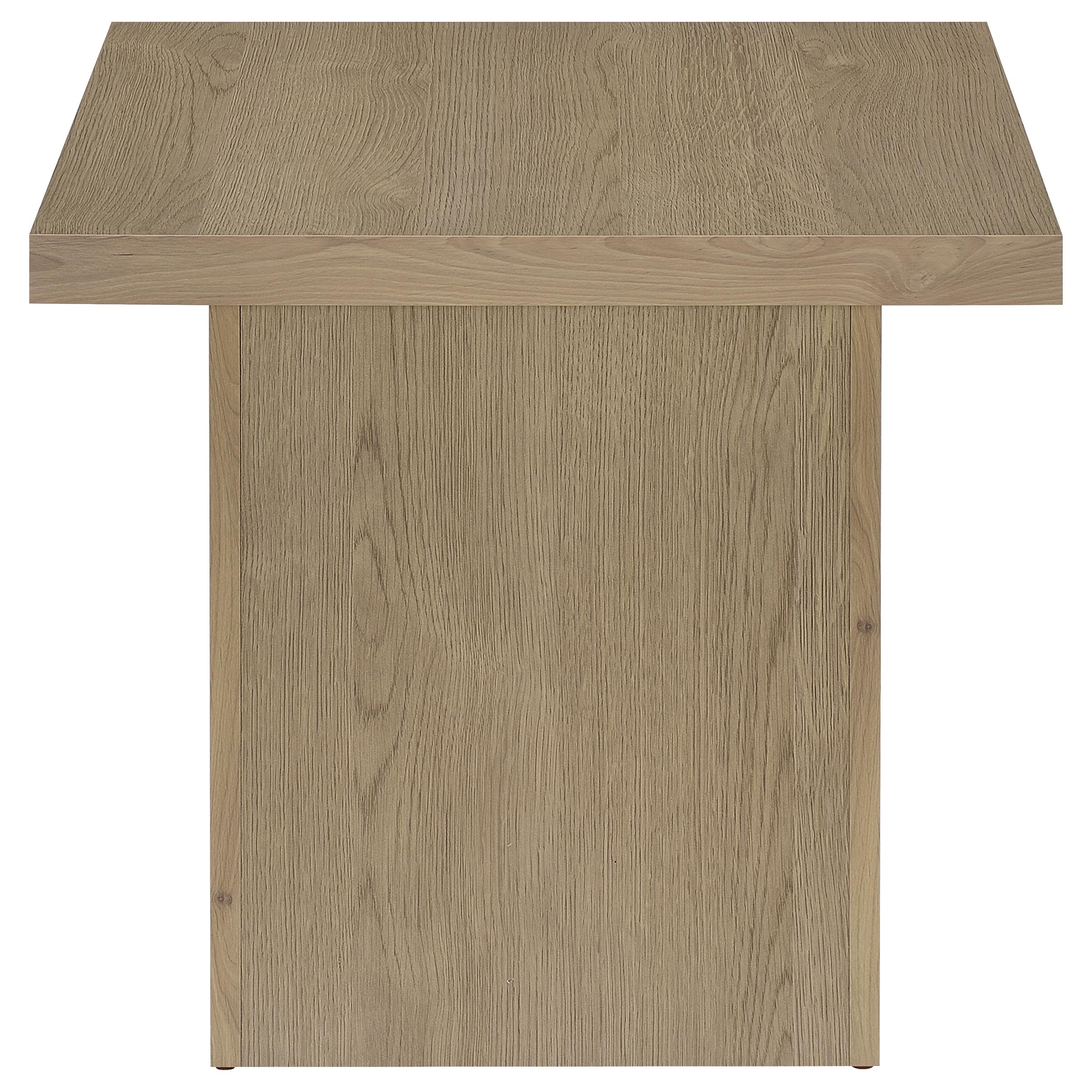 Devar Square Engineered Wood Side End Table Latte — view 6