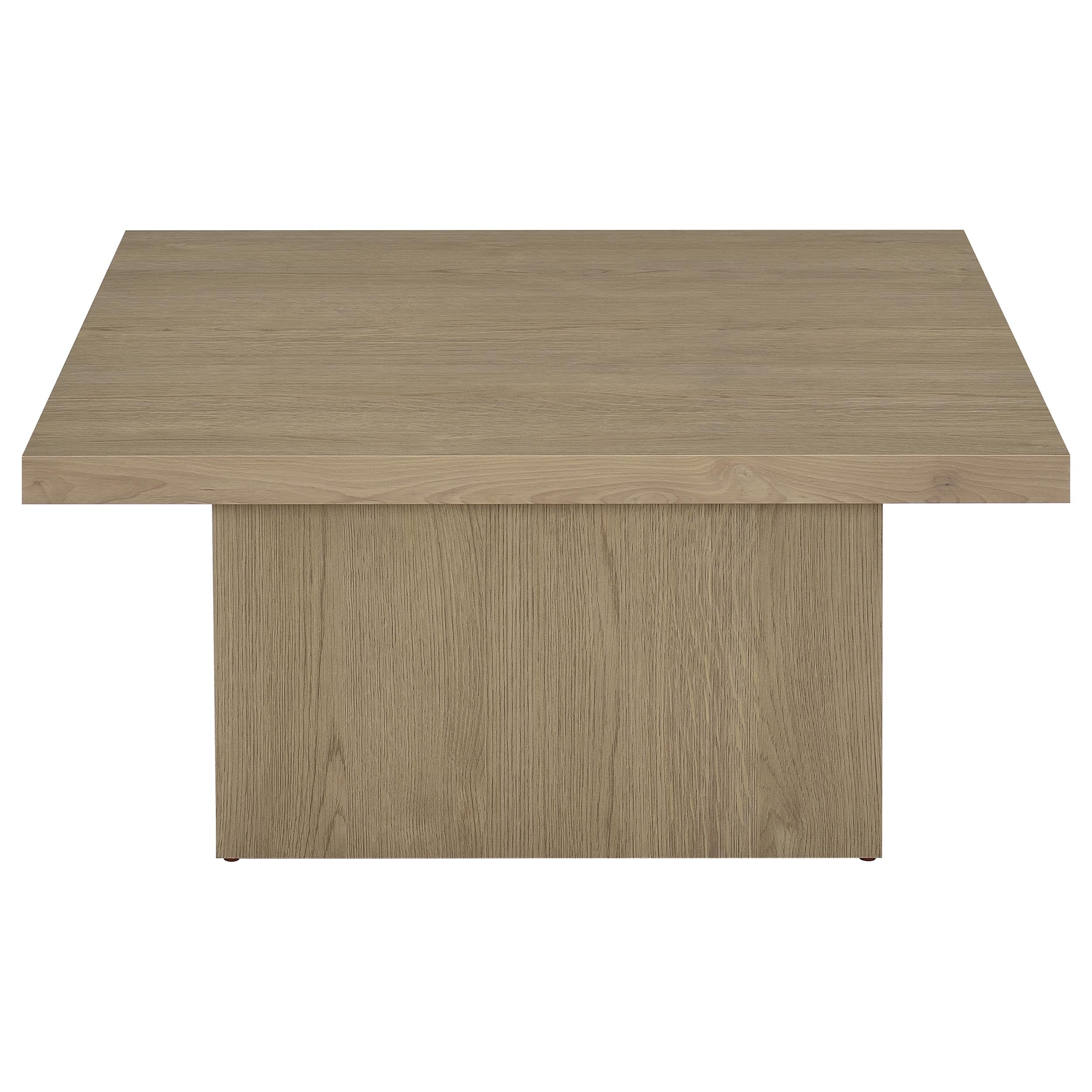 Devar Square Engineered Wood Cocktail Coffee Table Latte — view 3