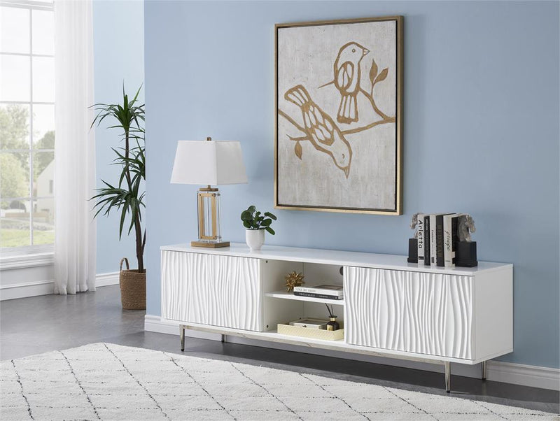 4 door media deals credenza