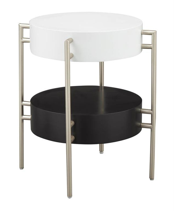 Kelsie Modern Two Tier Accent End Table