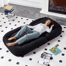 Contemporary Folding Sofa Chair With 5 Adjustable Positions For Gaming, Meditation, And Relaxation