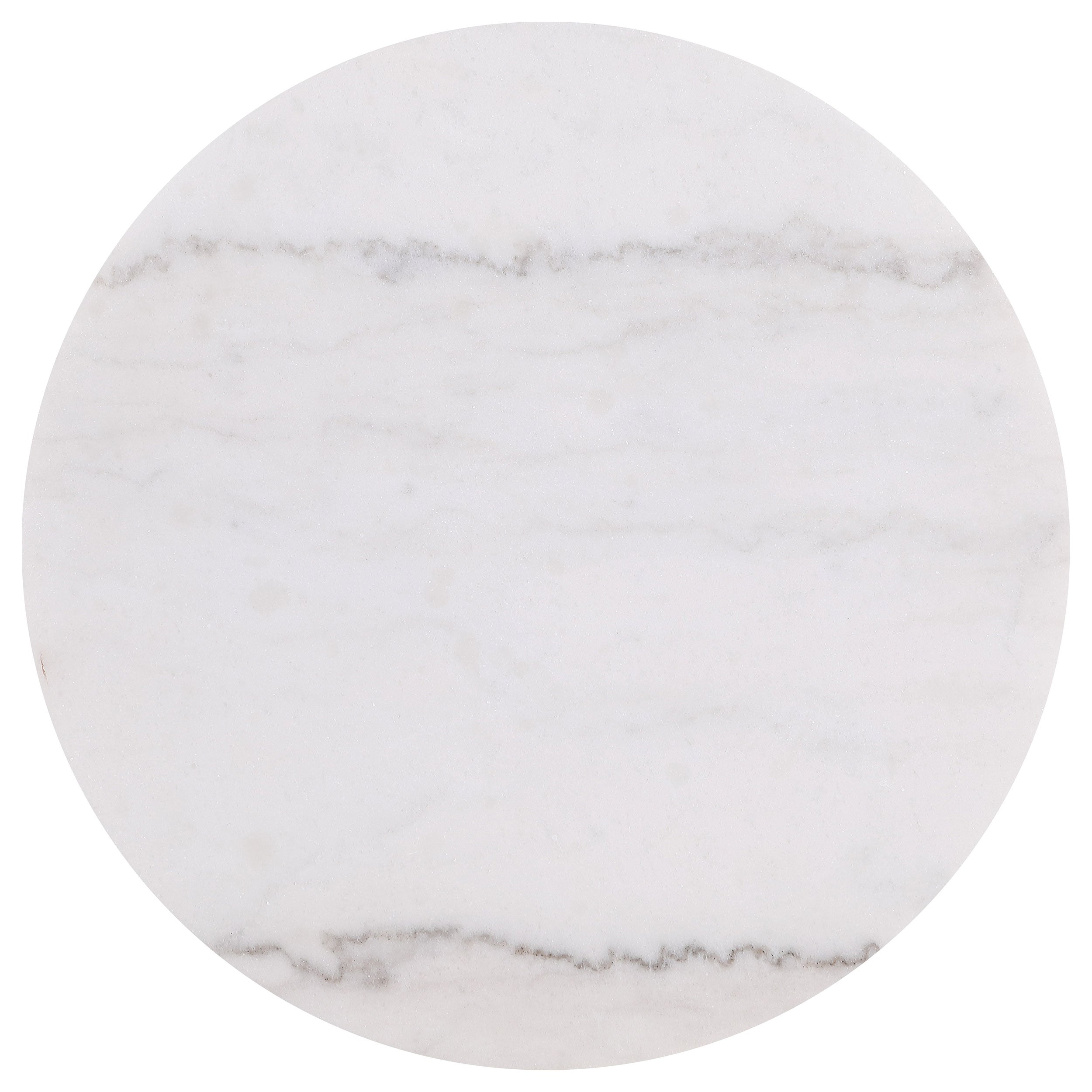 Jason 3-piece Round White Marble Coffee Table Set Greige — view 4