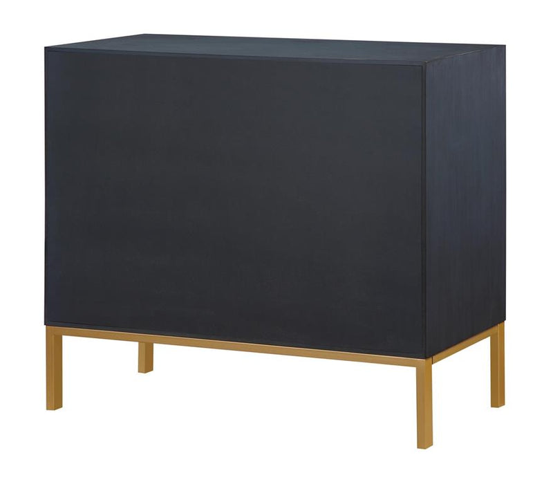 2 Drawer Storage Chest with Raised Geometric Pattern
