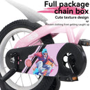 Fkznpj - 18" Sporty Kids Bike With Training Wheels And Stand Adjustable Saddle Suitable For Boys And Girls Aged 5 - 10 Years Tall Height 39 - 49" Available In A Variety Of Colors