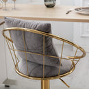 Unique Design Bar Chair, 360 Degree Rotation, Adjustable Height, Suitable For Dining Room And Bar