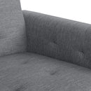 Contemporary Recliner Chair With Push Back Function And Birchwood Legs