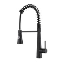 Commercial Kitchen Faucet With Pull Down Sprayer And Magnetic Docking Spray Head - Matte Black