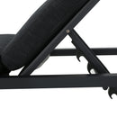 Modern Chaise Lounge With Wate Resistant Fabric Cushions