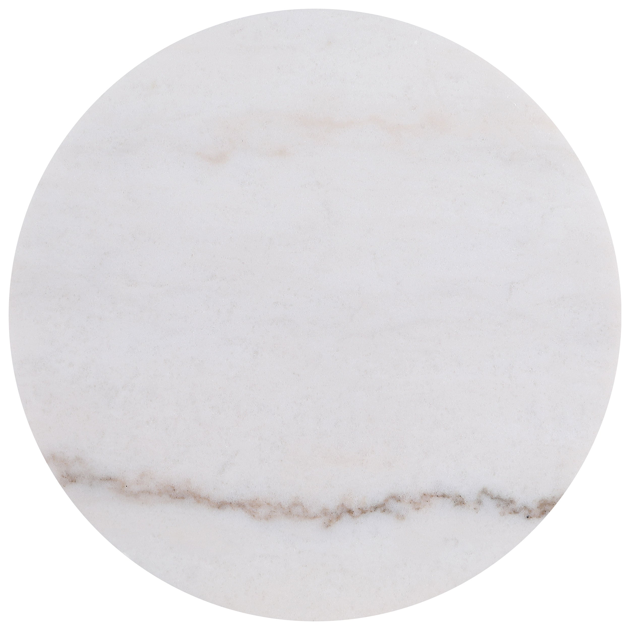 Jason 3-piece Round White Marble Coffee Table Set Honey Brown — view 4