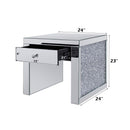 Noralie - End Table - Mirrored & Faux Diamonds - 23" - Atlantic Fine Furniture Inc