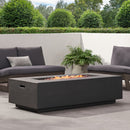 Modern Rectangle Fire Table 50,000 Btu