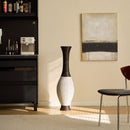 Tall Designer Floor Vase With Elegant 2 Tone