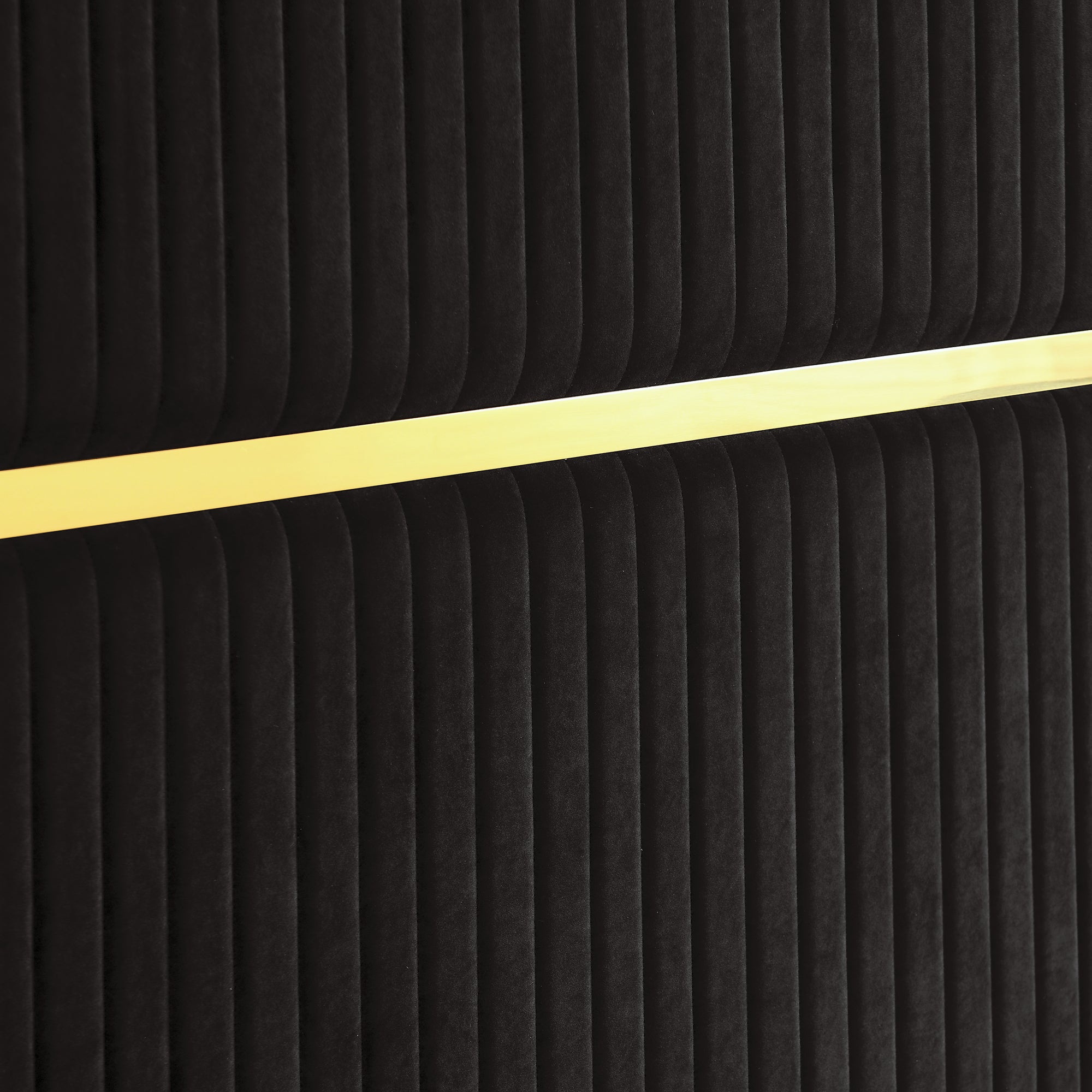 Corduroy Upholstered Bed Frame Queen Size 65" Tall Wingback Headboard Queen Bed Frame Metal Decoration /No Box Spring Needed