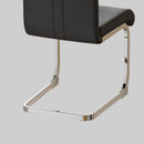 Modern Dining Chairs With Padded Seat, High Back