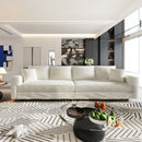 Plush Corduroy 4 Seat Sofa, Modern Comfy Upholstered Sofa Cloud Couch, Deep Seat Couches With Soft Pillows