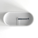 Solid Surface Soaking Freestanding Bathtub For Bathroom - Matte White