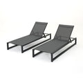 Outdoor Patio Chaise Lounge With 5 Reclining Positions