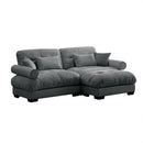 Super Comfort Oversized Modular Sectional Sofa With Movable Ottoman