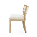 Farmhouse Style Fabric Upholstered Side Dining Chair Set