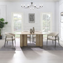 Jirina - Dining Table - Travertine Pattern