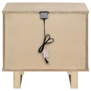 Kailani - 2-Drawer Nightstand Bedside Table - Beige Oak