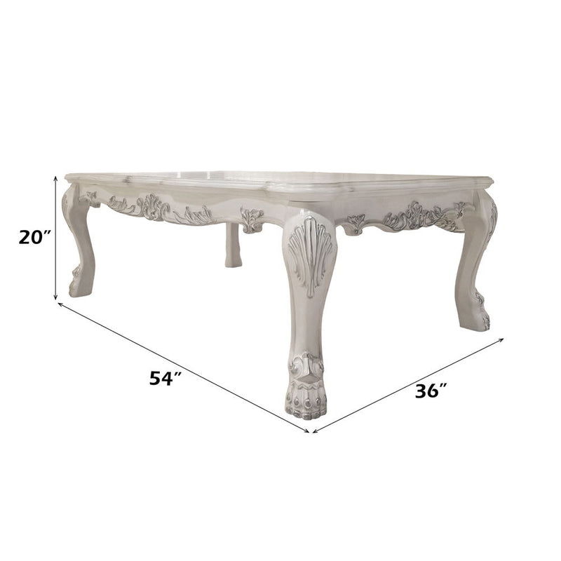 Dresden Coffee Table - Bone White Finish