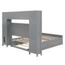Bed With All In One Cabinet, Shelf And Sockets, Trundle