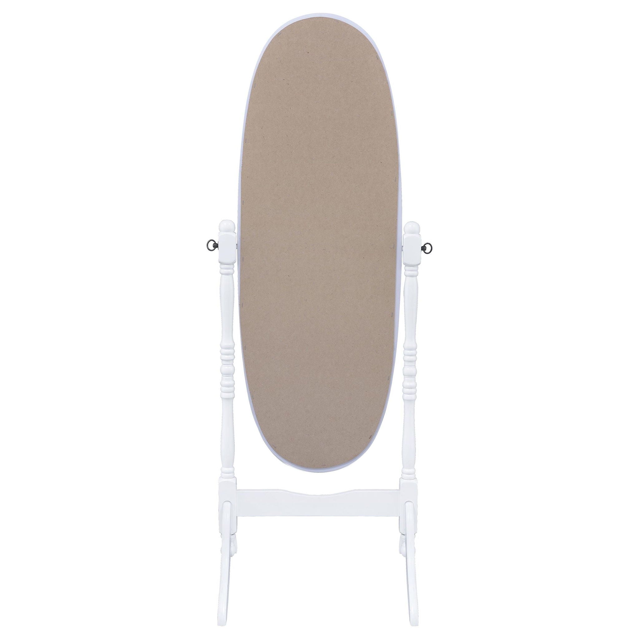 Foyet Wood Adjustable Full Length Cheval Mirror White