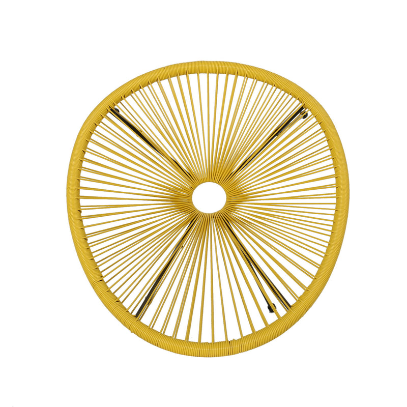 Union - Chair With Woven Design And Steel Frame