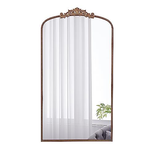 Full Length Mirror, Arched Mirror Hanging Or Leaning Against Wall Large Mirror For Living Room