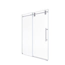 Frameless Single Sliding Shower Door With Clear Tempered Glass