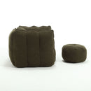 Soft Chenille Bean Bag Chair With High Resilient Foam