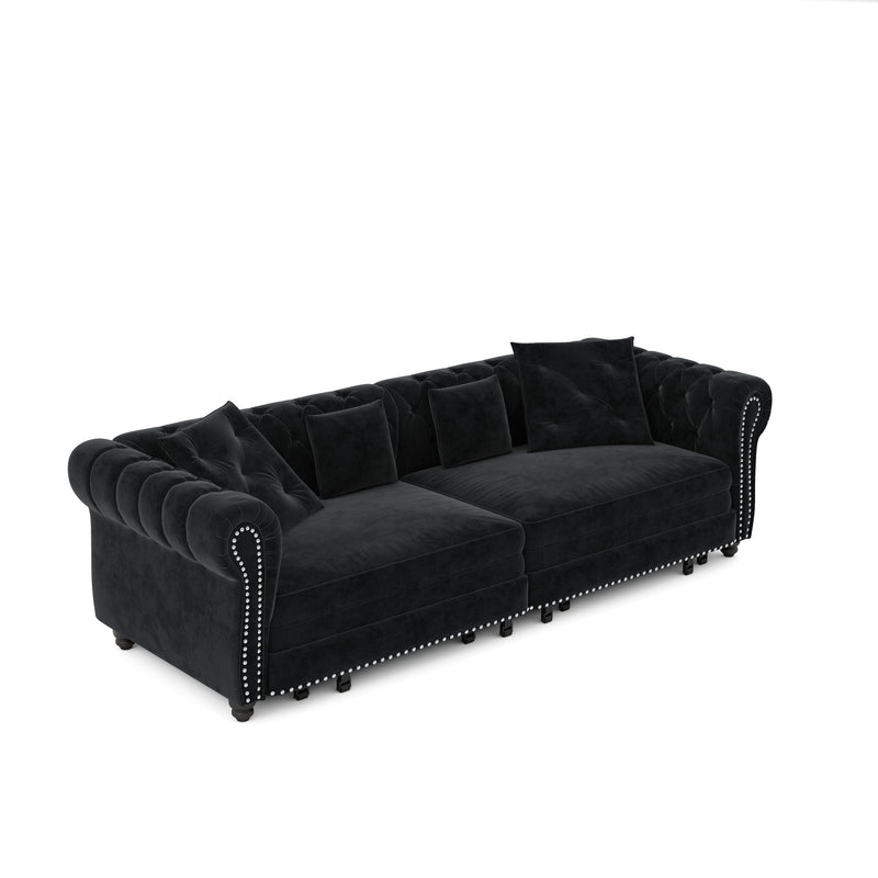 3 In 1 Pull Out Convertible Sleeper Sofa Bed