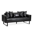 Contemporary Oversized Loveseat With Accent Pillow