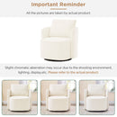 360° Modern Swivel Chair With Upholstered Curved Design