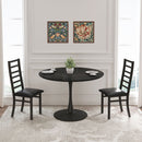 Metal Dining Chairs With Steel Legg, High Back Armless Design